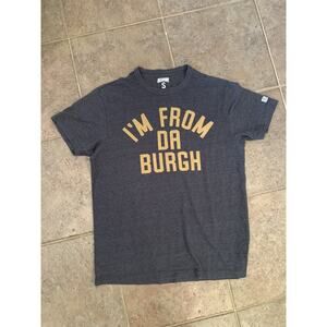 Tailgate 'I'm From Da Burgh' Pittsburgh S Dark Gray Gold Short Sleeve T-Shirt